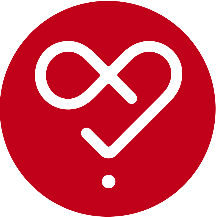 Das Symbol für den Köhler Transfer-Wert Zuverlässig zeigt eine Schlaufe kombiniert mit einer Herzform.